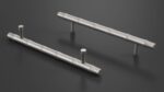 Kitchen Cabinet Handle T-Bar Designed Silver