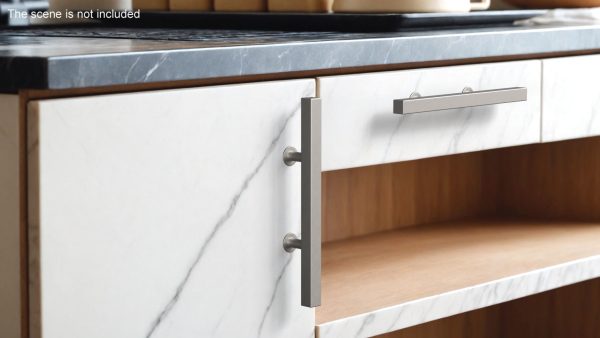 Kitchen Cabinet Handle T-Bar Silver