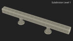 Kitchen Cabinet Handle T-Bar Silver