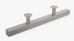 Kitchen Cabinet Handle T-Bar Silver