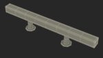 Kitchen Cabinet Handle T-Bar Silver