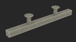 Kitchen Cabinet Handle T-Bar Silver