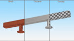 Kitchen Cabinet Handle T-Bar Silver