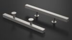 Kitchen Cabinet Handle T-Bar Silver