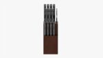 Kitchen knife set with stand