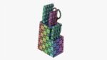Kitchen knife set with stand