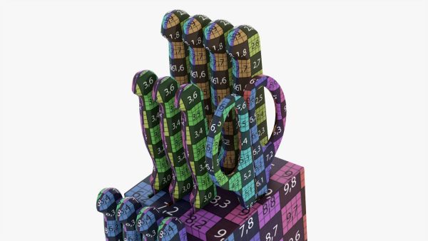 Kitchen knife set with stand