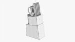 Kitchen knife set with stand
