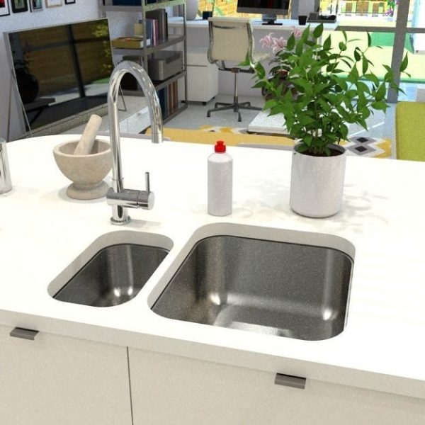 kitchen sink double inset 2