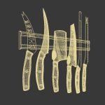 Knifes Blocks and Chopping Board