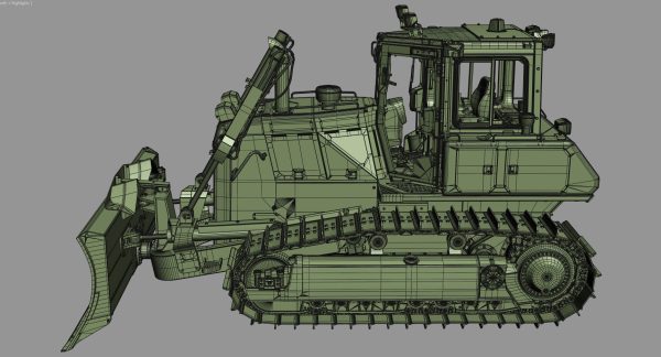 Komatsu D65PXi-18 Crawler Dozer Rigged
