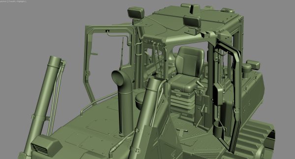 Komatsu D65PXi-18 Crawler Dozer Rigged