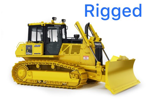 Komatsu D65PXi-18 Crawler Dozer Rigged