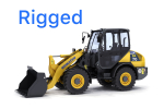 Komatsu WA70-7 Wheel Loader Rigged