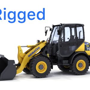 Komatsu WA70-7 Wheel Loader Rigged