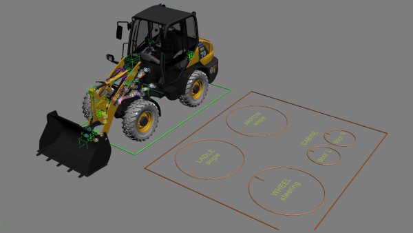 Komatsu WA70-7 Wheel Loader Rigged