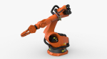 KUKA 210 2 Cinema 4D Rigged industrial robotic arm