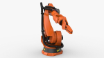 KUKA 210 2 Cinema 4D Rigged industrial robotic arm