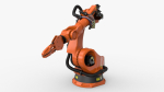 KUKA 210 2 Cinema 4D Rigged industrial robotic arm