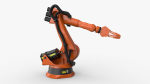 KUKA 210 2 Cinema 4D Rigged industrial robotic arm