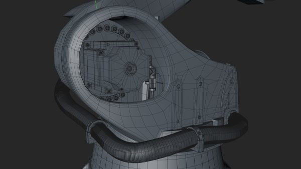 KUKA 210 2 Cinema 4D Rigged industrial robotic arm