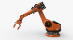 KUKA 210 2 Cinema 4D Rigged industrial robotic arm