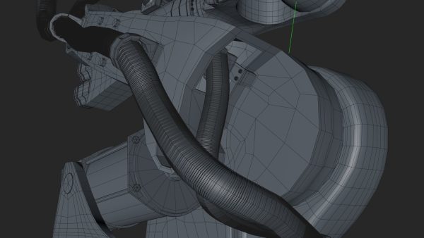 KUKA 210 2 Cinema 4D Rigged industrial robotic arm