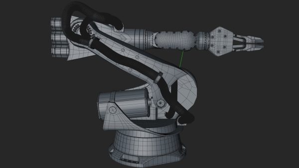 KUKA 210 2 Cinema 4D Rigged industrial robotic arm