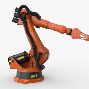 KUKA 210 2 Cinema 4D Rigged industrial robotic arm