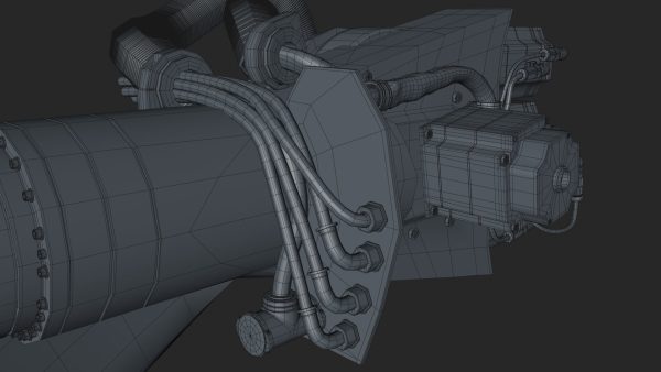 KUKA 210 2 Cinema 4D Rigged industrial robotic arm
