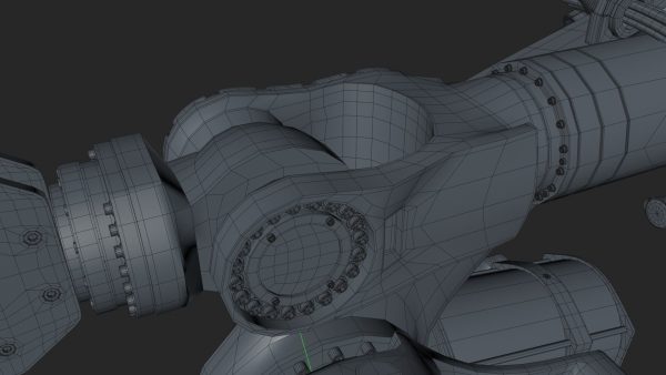 KUKA 210 2 Cinema 4D Rigged industrial robotic arm