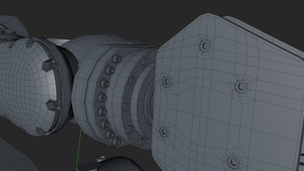 KUKA 210 2 Cinema 4D Rigged industrial robotic arm