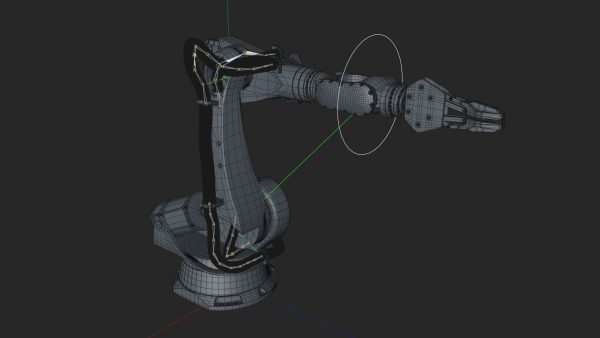 KUKA 210 2 Cinema 4D Rigged industrial robotic arm