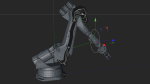 KUKA 210 2 Cinema 4D Rigged industrial robotic arm