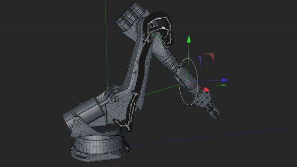 KUKA 210 2 Cinema 4D Rigged industrial robotic arm