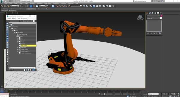 KUKA 210 2 Cinema 4D Rigged industrial robotic arm