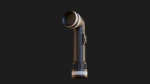 L shaped military flashlight