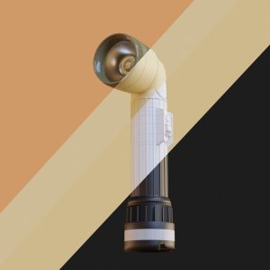 L shaped military flashlight