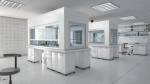 Laboratory with tables and chairs