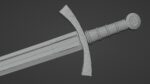 Langsax sword with Falchion handle