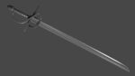 Langsax sword with Flamberge handle