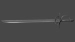 Langsax sword with Flamberge handle