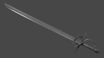 Langsax sword with Flamberge handle