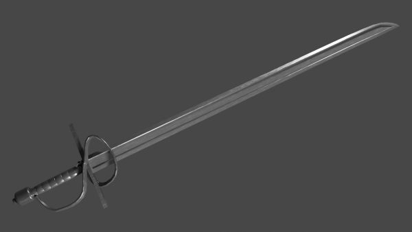 Langsax sword with Flamberge handle