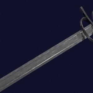 Langsax sword with Flamberge handle