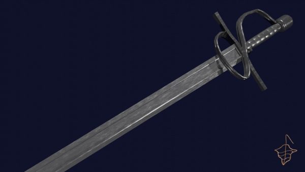 Langsax sword with Flamberge handle