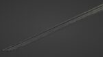 Langsax sword with Flamberge handle