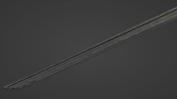 Langsax sword with Flamberge handle
