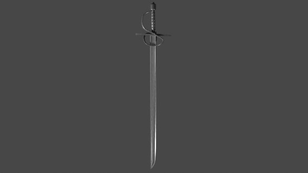 Langsax sword with Flamberge handle