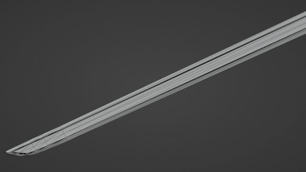 Langsax sword with Flamberge handle